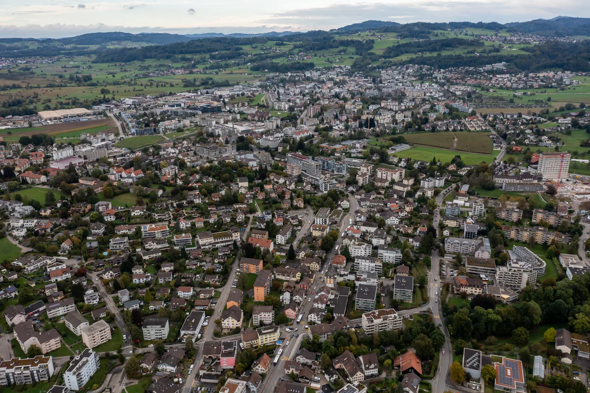 Luftaufnahme von Unterwetzikon Luftaufnahme von Unterwetzikon