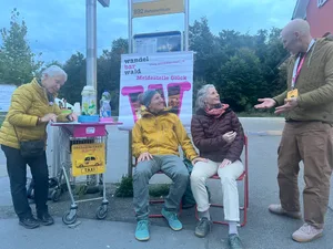 Das Team von Wandelbar Wald bei ihrem Stand. Das Team von Wandelbar Wald bei ihrem Stand.