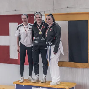 12352405-4 Podium: vlnr Oksana Duperrex, Gemma Dalla Lana, Nina Poljak