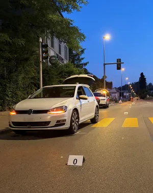 Der Unfall ereignete sich im Bereich des Fussgängerstreifens. Der Unfall ereignete sich im Bereich des Fussgängerstreifens.