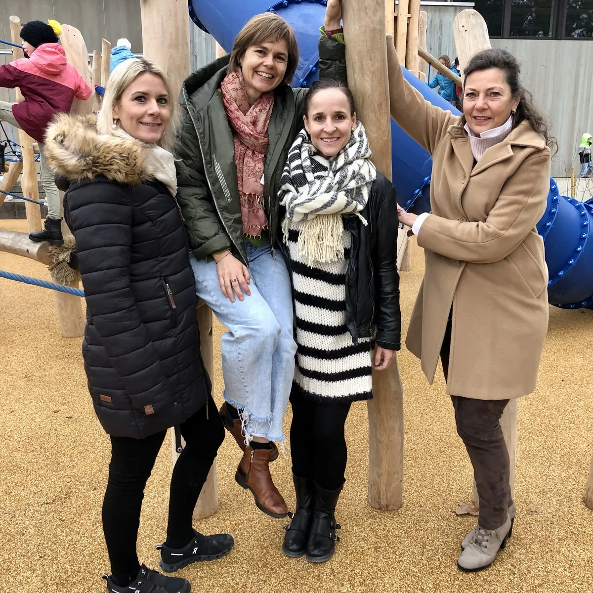 Die Zündstoff-Arbeitsgruppe mit (v.l.): Désirée Shillova, Beatrice Berger, Sarah Wenger und Susanne Semrau.