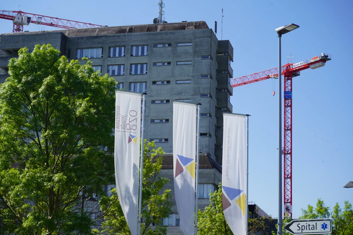 Bilder vom GZO Wetzikon und der Baustelle am 10. Mai 24