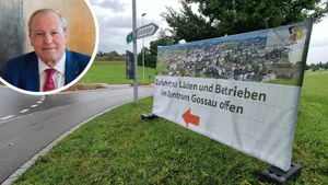 Der Gossauer Gemeindepräsident erhofft sich durch die Plakate einen positiven Effekt für das Gewerbe. Der Gossauer Gemeindepräsident erhofft sich durch die Plakate einen positiven Effekt für das Gewerbe.
