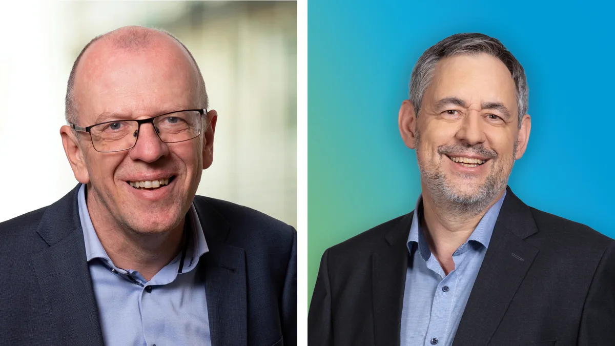 30731491-8 René Rothe (EVP, links) und Bernhard Schärer (GLP) rücken ins Parlament Wetzikon nach.
