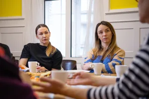 Tetiana Oliinyk (links) und Nadiia Zhovtianska Tetiana Oliinyk (links) und Nadiia Zhovtianska
