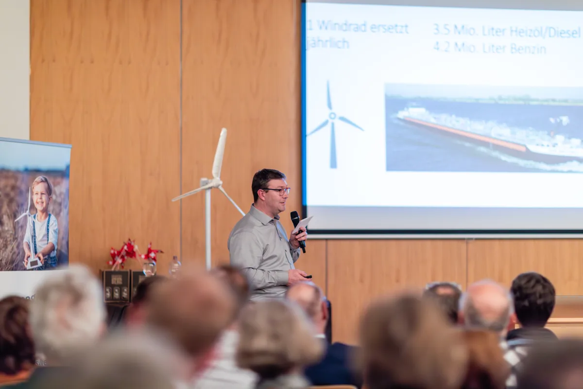 Philip Holoch vom organisierenden Förderverein Windenergie in Weisslingen und Russikon, sieht vor allem Chancen für die Gemeinden. Philip Holoch vom organisierenden Förderverein Windenergie in Weisslingen und Russikon, sieht vor allem Chancen für die Gemeinden.