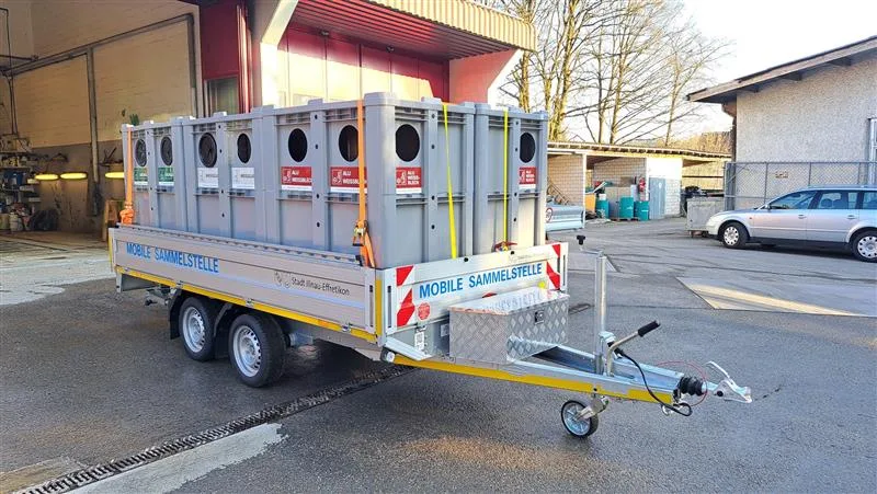 27630034-11 Die mobile Sammelstelle ist ab dem 17. Februar in der Gemeinde unterwegs. Sie haelt an 11 Standorten.