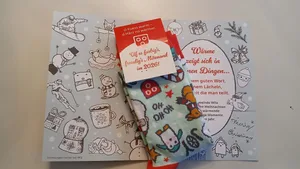 Haben das Zeug zum Kultstatus: Die Wilemer Weihnachtssocken. Haben das Zeug zum Kultstatus: Die Wilemer Weihnachtssocken.
