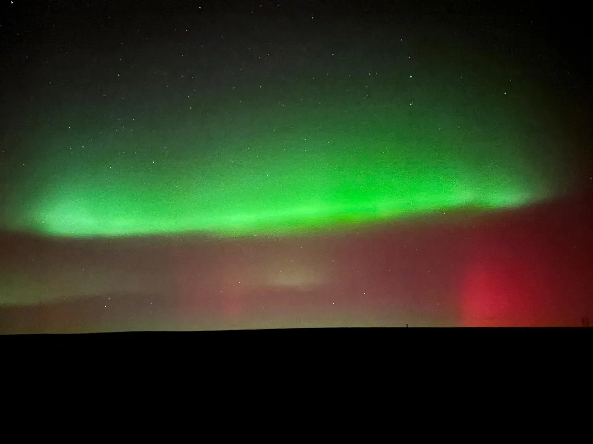 Aufnahmen der Polarlichter über Pfäffikon in der Nacht vom 19. auf den 20. Januar 2026.