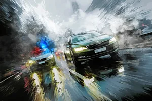 Immer, wenn die Polizei zum Überholen ansetzte, scherte der Beschuldigte nach links aus. Immer, wenn die Polizei zum Überholen ansetzte, scherte der Beschuldigte nach links aus.