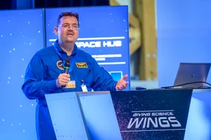 24249543-2 Prof. Oliver Ullrich, Luft- und Raumfahrtmediziner und Direktor des Space Hubs der Universität Zürich, erläutert die Chancen der Space Economy für die Greater Zurich Area.