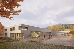 Neues Bevölkerungsgebäude Maur. Neues Bevölkerungsgebäude Maur.