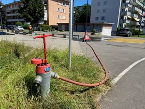 Die Wasserleitungen wurden durchgespült. Die Wasserleitungen wurden durchgespült.