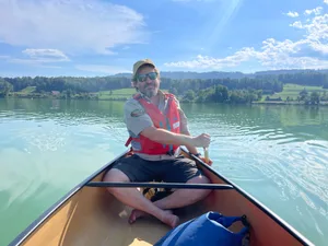 21513659-4 Ranger Tobias Klein unterwegs auf dem Greifensee.