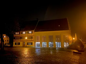 Das Landenberghaus bei Regenwetter. Das Landenberghaus bei Regenwetter.
