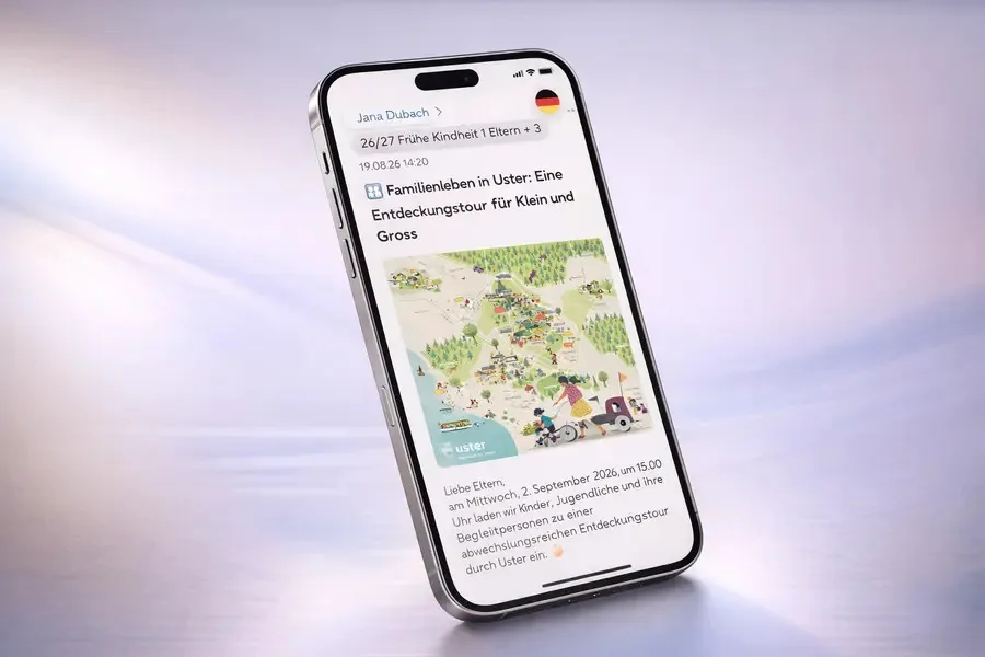 13597376-6 Die Stadt Uster will über die App «PUPIL Connect» mit den Eltern in Kontakt bleiben.