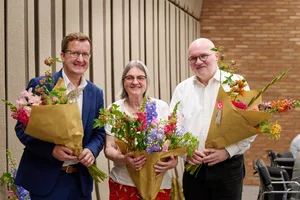 Das neue Präsidium der Kirchensynode (von links): Michael Bänninger 1. Vizepräsident, Barbara Bussmann Präsidentin, David Margelisch 2. Vizepräsident. Das neue Präsidium der Kirchensynode (von links): Michael Bänninger 1. Vizepräsident, Barbara Bussmann Präsidentin, David Margelisch 2. Vizepräsident.