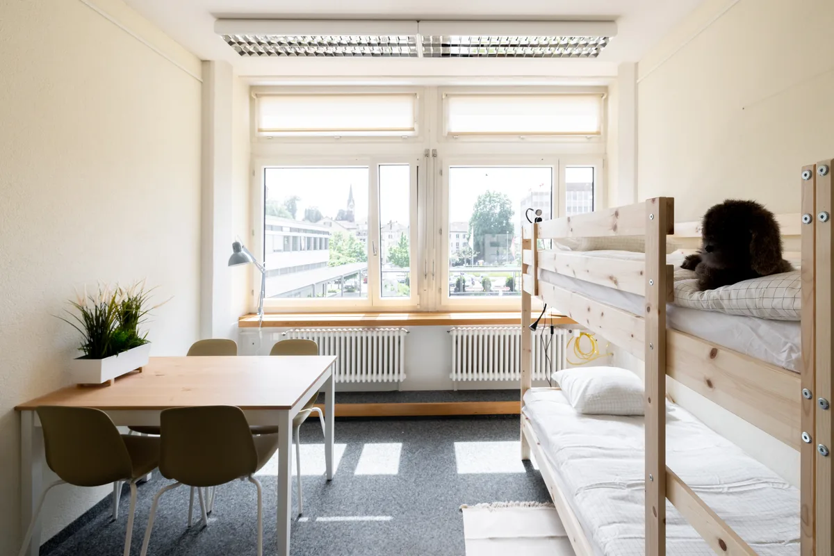 28321676-4 Die Unterkunft im Stadthaus Uster für Flüchtlinge aus der Ukraine kurz vor ihrem Einzug.