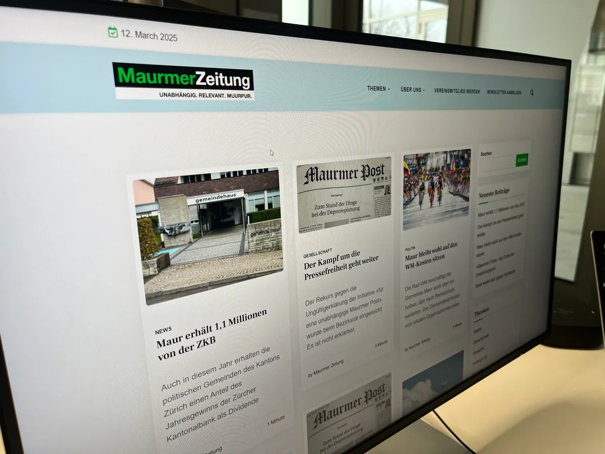 24979718-2 Die Macher der «Maurmer Zeitung» wollen auch die «Maurmer Post» herausgeben. Doch ihre Initiative ist für den Gemeinderat nicht gültig.