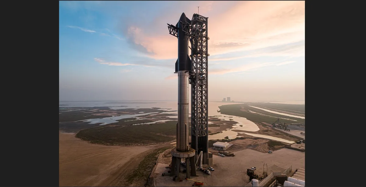 Dritter Test des Starship-Prototyps vom Donnerstag, 14. März. 2:49 Minuten nach Start hat die Rakete bereits eine Geschwindigkeit von 5669 Kilometer pro Stunde.