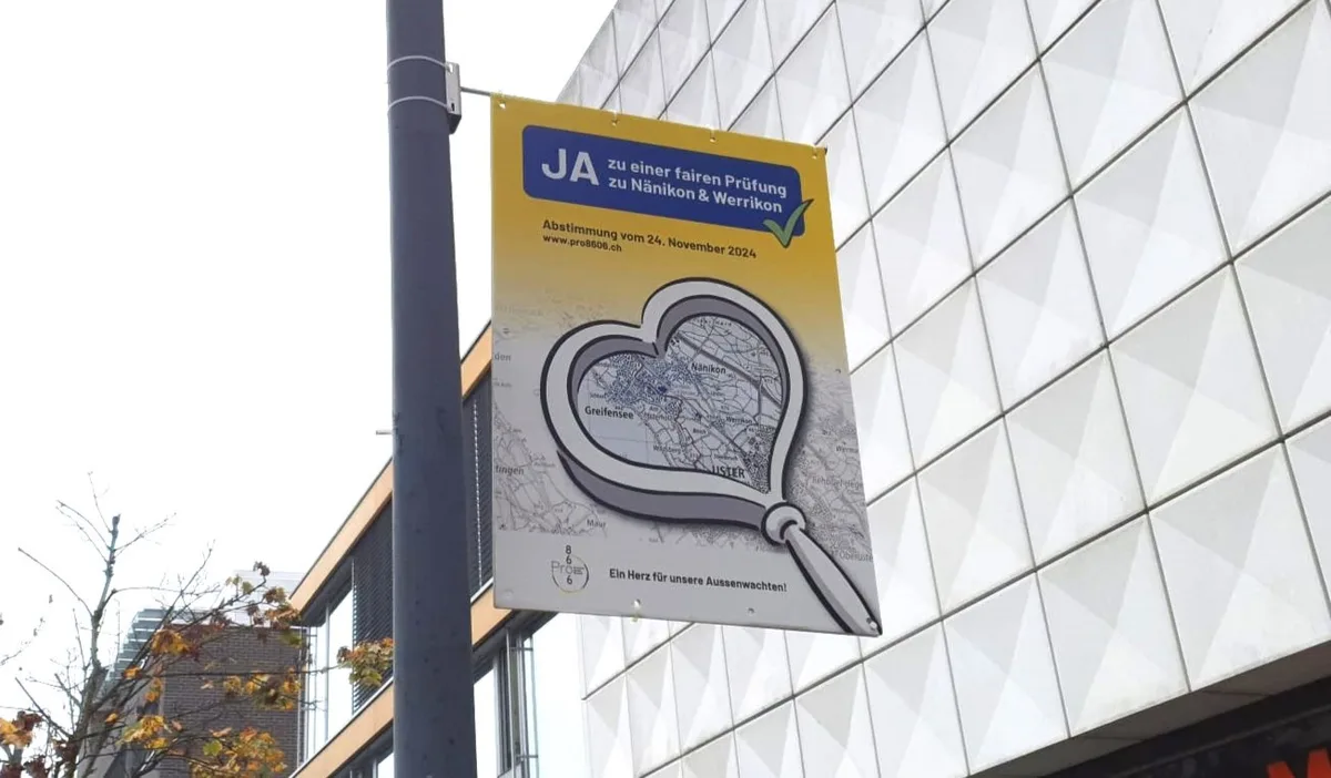 31568854-2 Plakat zur Abstimmung zur Abspaltung von Nänikon und Werrikon in Uster