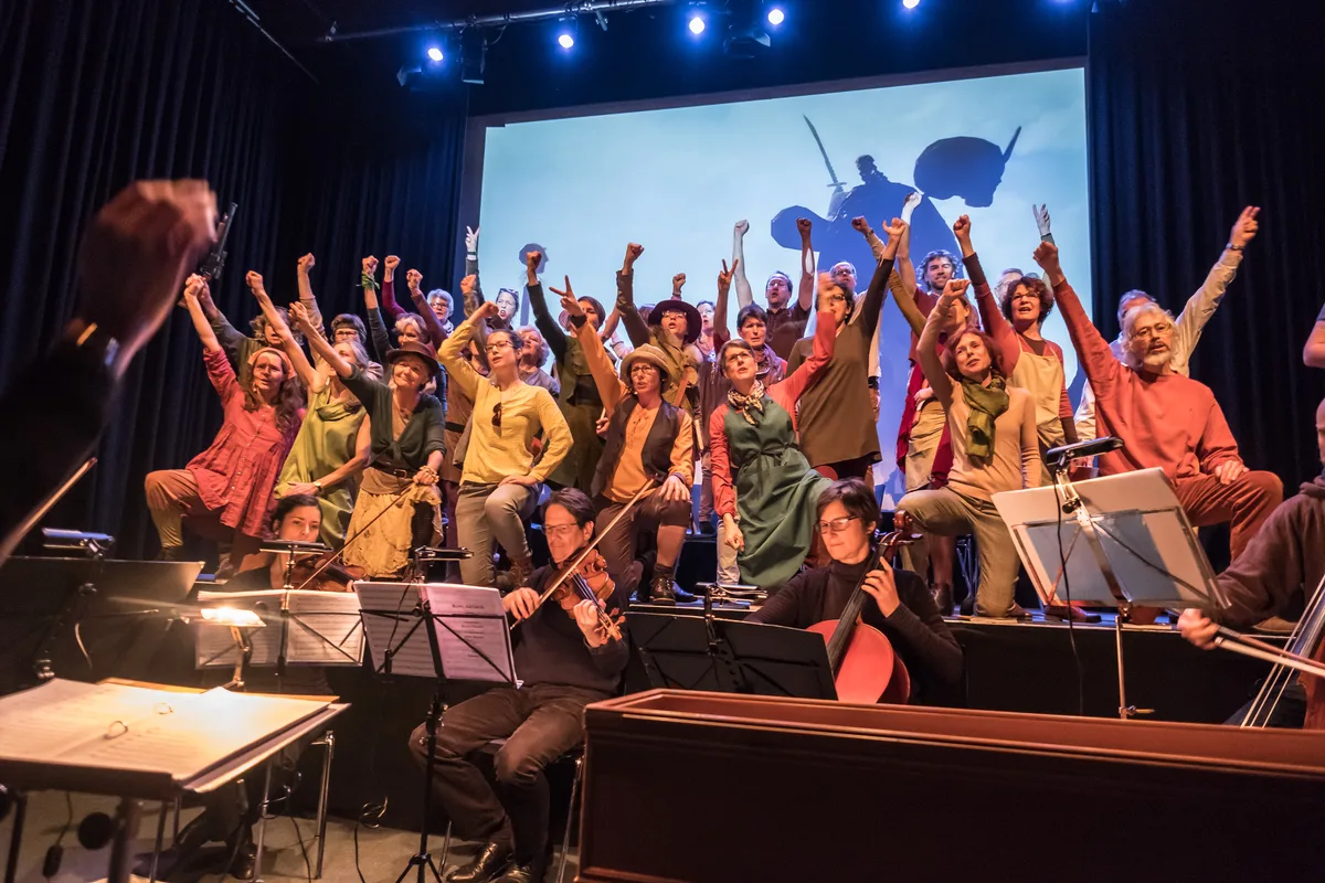 Hauptprobe König Arthur mit Vocalensemble Cantapè im Kulturhaus Central in Uster