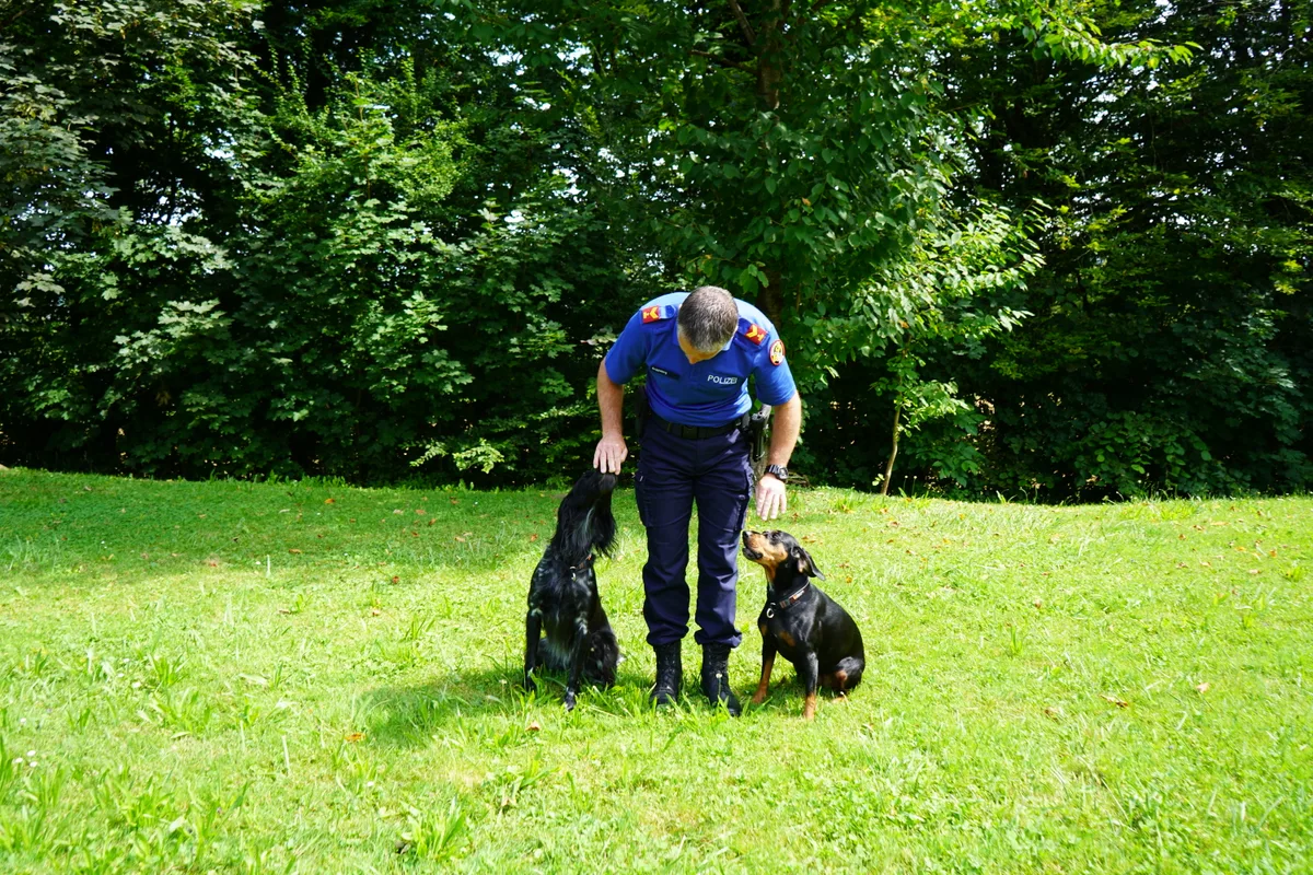 Jörg Guggisberg ist der Leiter des Diensthundezentrums in Dübendorf. Er trainiert Polizeihunde.