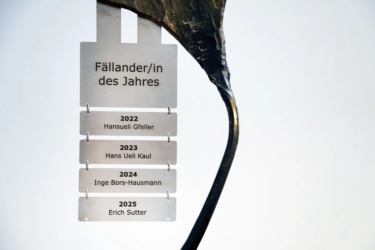 Erich Sutter ist Fällander des Jahres.