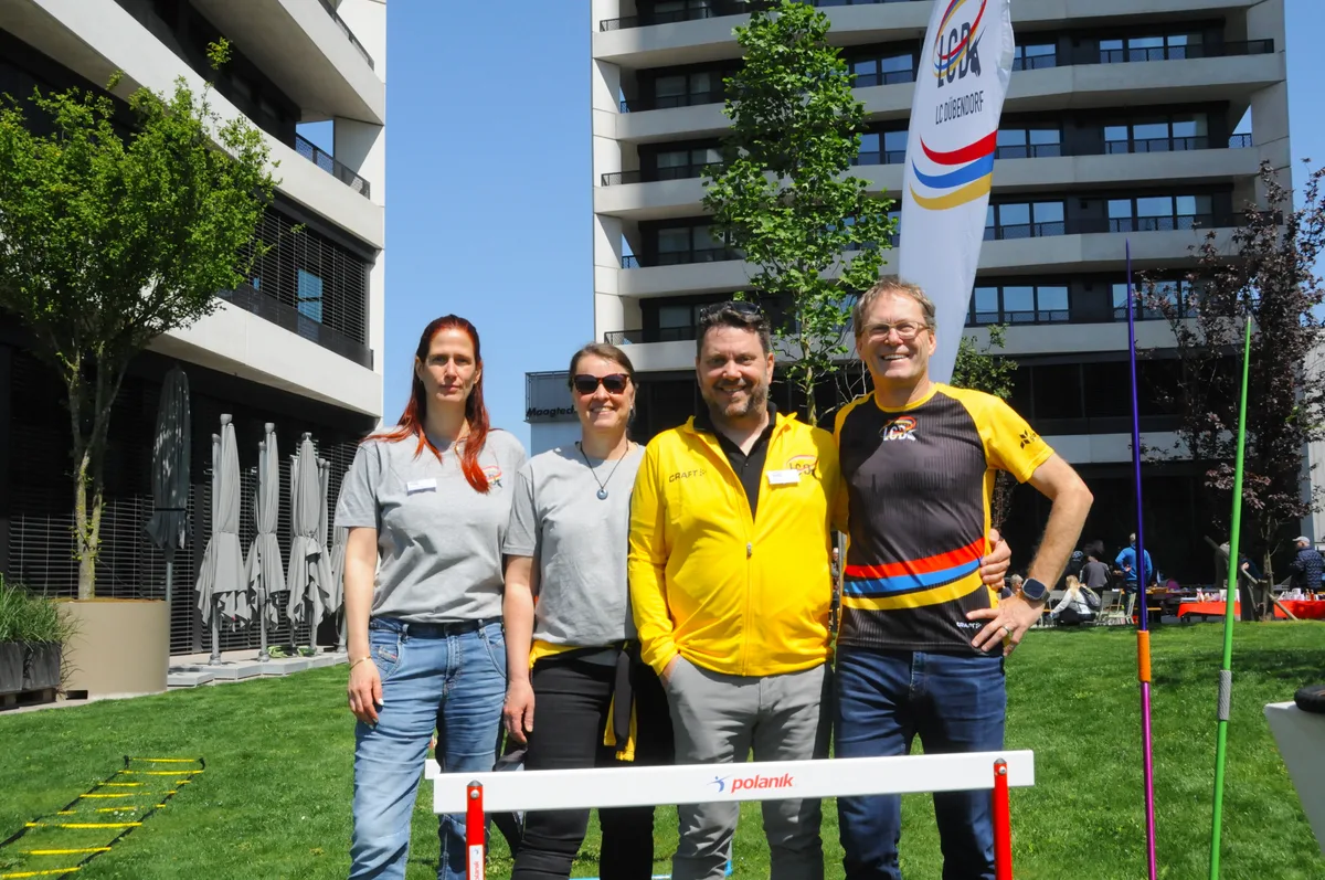 Mitglieder des Leichtathletik-Clubs.