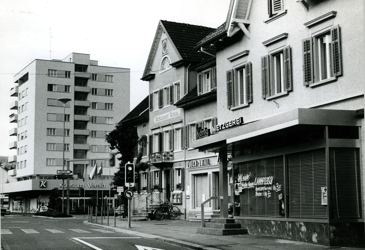 Eine Metzgerei an der Strasse