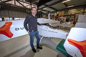 Sascha Hardegger ist CEO des Dübendorfer Startups Dufour Aerospace AG. Sascha Hardegger ist CEO des Dübendorfer Startups Dufour Aerospace AG.