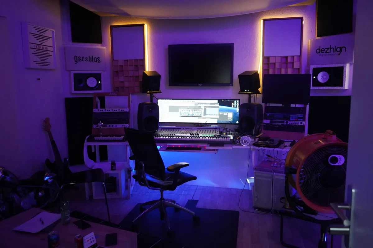 Blick aufs Studio.