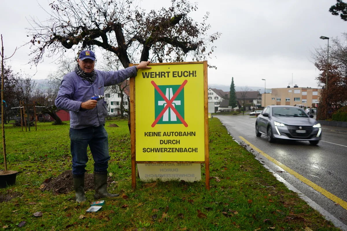 Strasse und ein Mann
