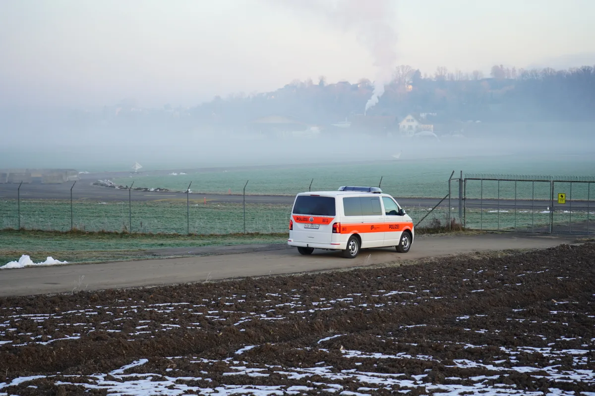 Auf dem Flugplatz Dübendorf war während des WEF einiges los.