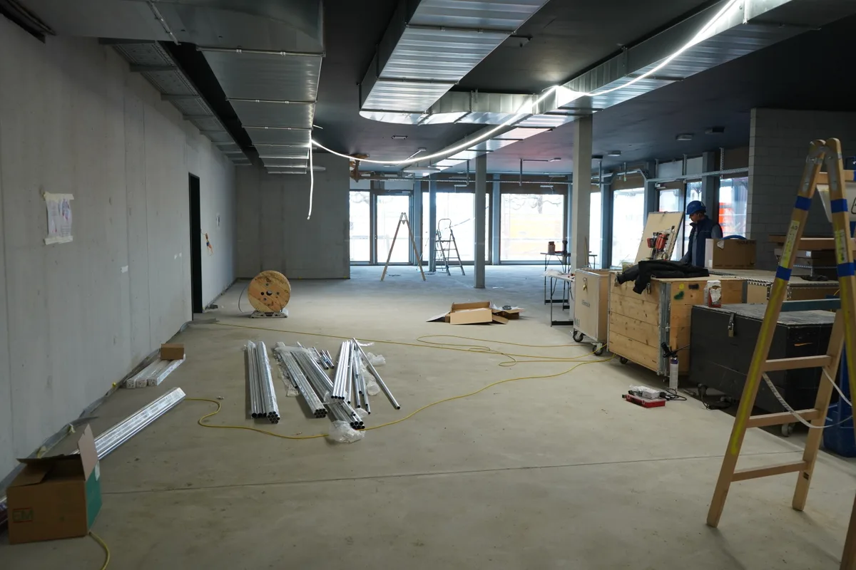 Blick in die zukünftige Cafeteria.