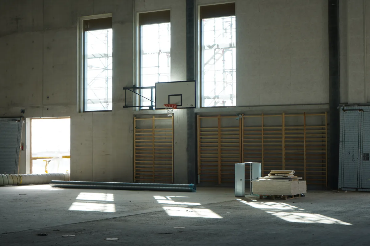 Blick in die Turnhalle.