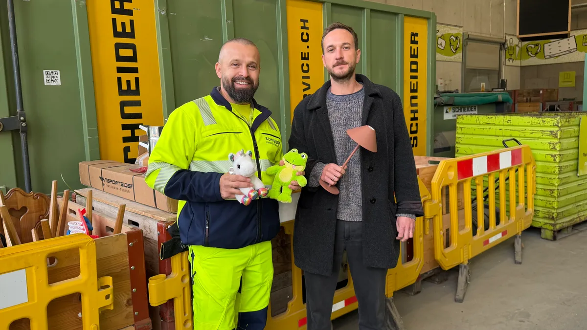 Teamleiter Edison Berisha (links) und Jonas Beer von Pretty Good setzen sich gemeinsam für eine Kreislaufwirtschaft ein. Teamleiter Edison Berisha (links) und Jonas Beer von Pretty Good setzen sich gemeinsam für eine Kreislaufwirtschaft ein.