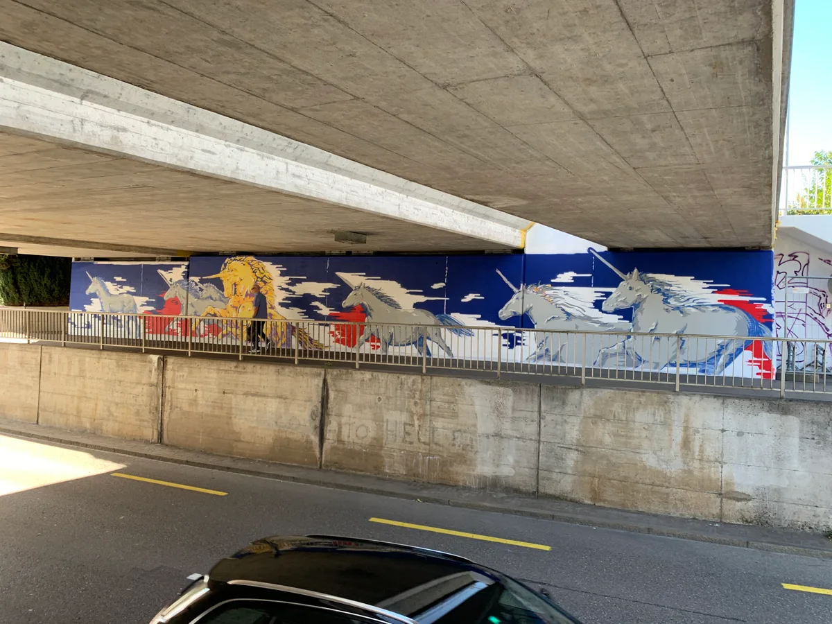 Graffitikunst in Dübendorf wurde übersprayt.