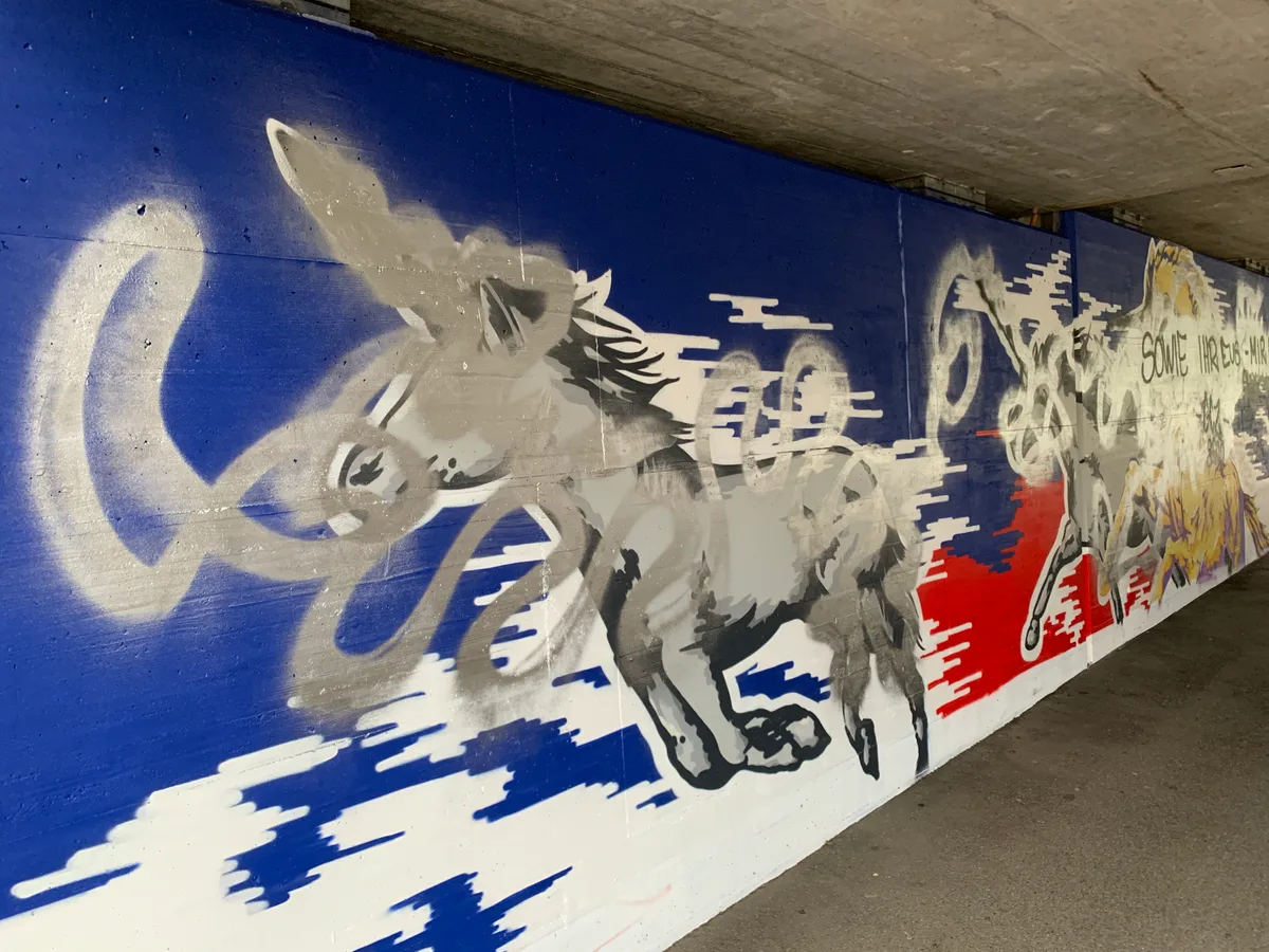 Graffitikunst in Dübendorf wurde übersprayt.