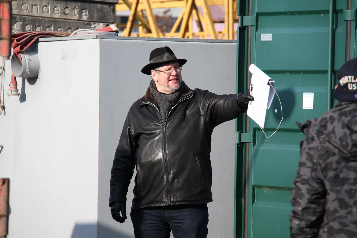 Remo Pini als Regisseur bei einem Filmdreh in Los Angeles (und Winterthur).