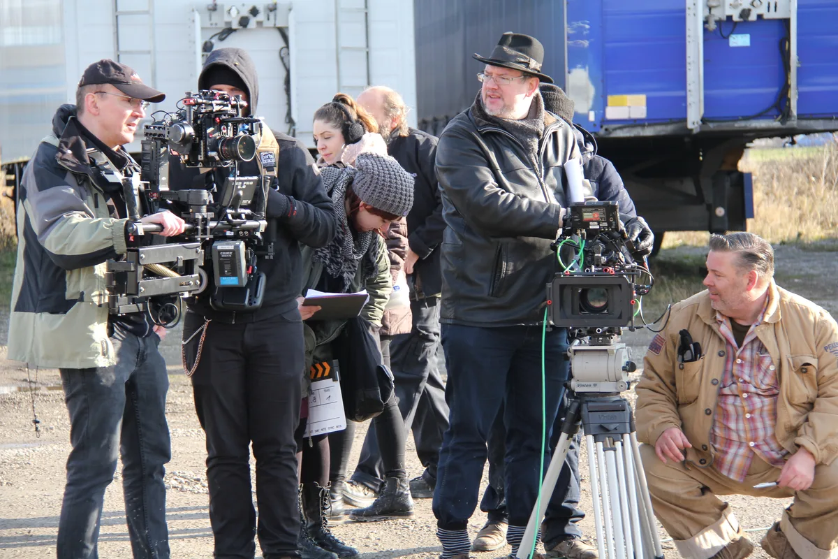 Remo Pini als Regisseur bei einem Filmdreh in Los Angeles (und Winterthur).