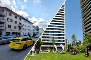 An der dicht befahrenen Wangenstrasse (links) leben wohl kaum Millionäre, im Hochbord hingegen muss man sich das Leben leisten können. An der dicht befahrenen Wangenstrasse (links) leben wohl kaum Millionäre, im Hochbord hingegen muss man sich das Leben leisten können.