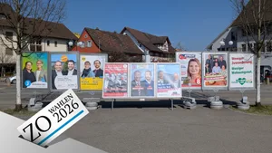 29364515-1 Die Plakate zeigen es: In Dübendorfer stehen Wahlen an.