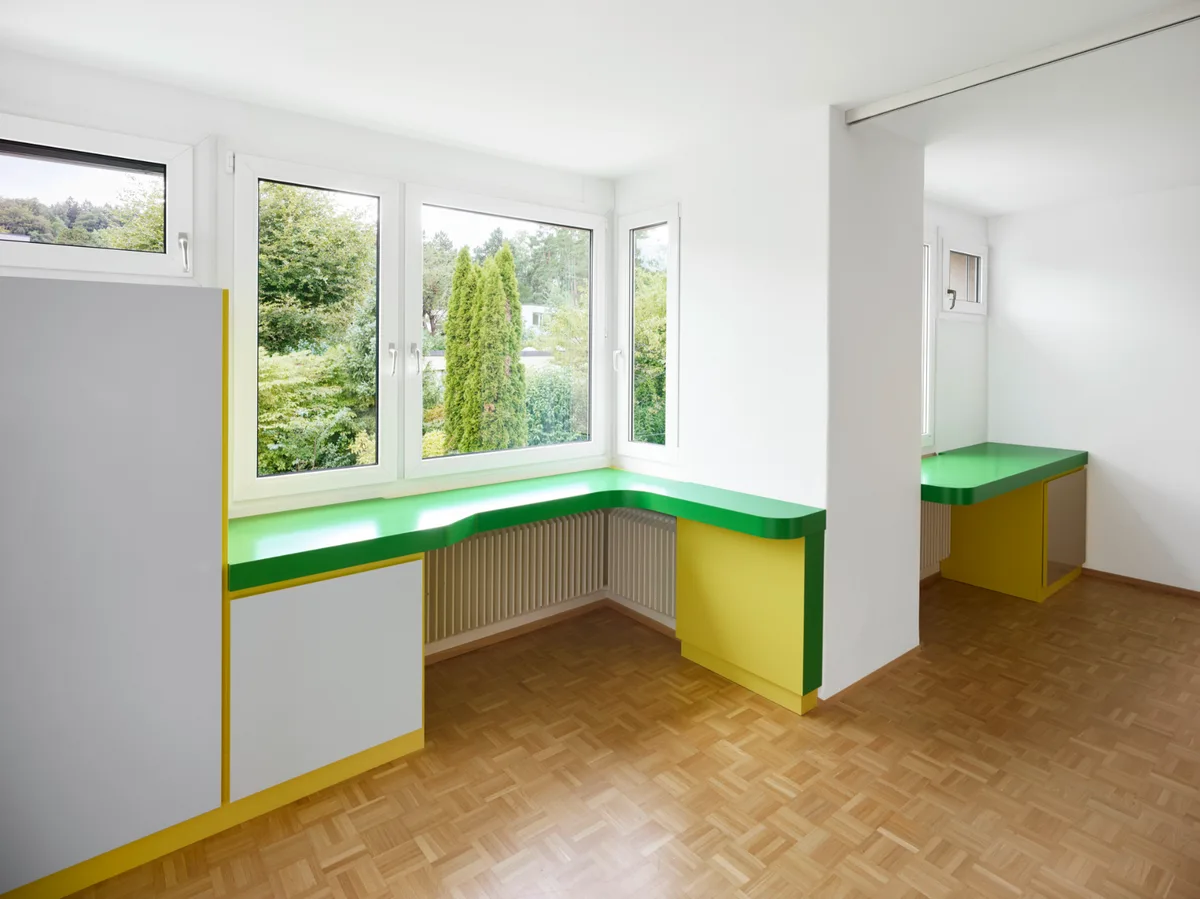 Innenansicht eines Einfamilienhauses.