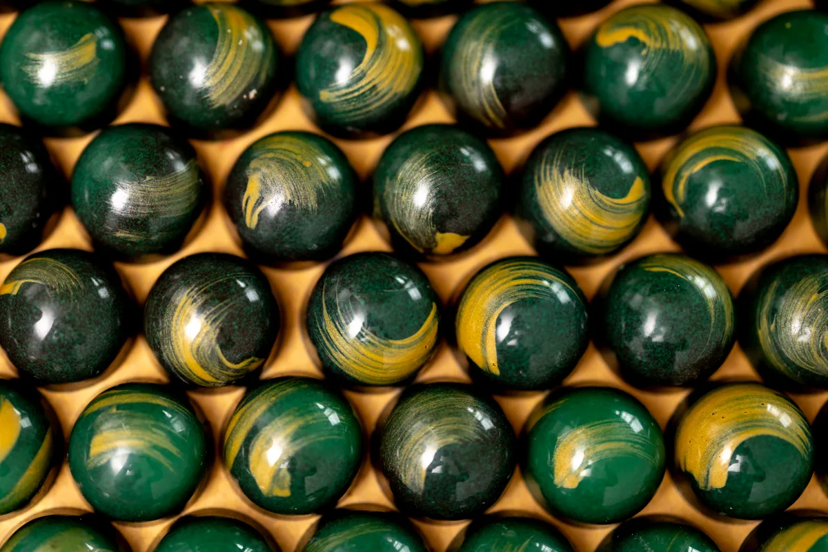 Mit «Kaffir Lime» gewann Kwarteng den German Chocolate Award 2024. Pralinen.