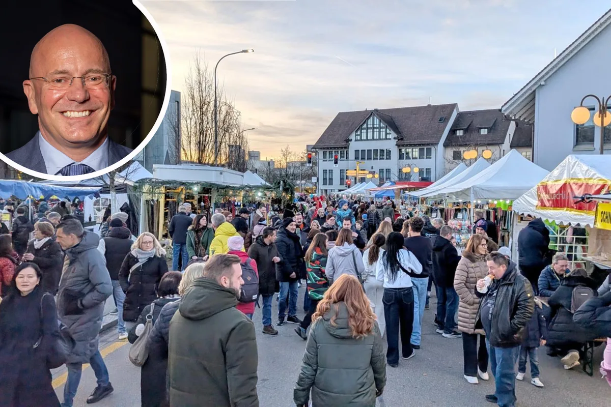 28094459-6 Roger Gallati hat sich über den grossen Besucheraufmarsch am diesjährigen Märt gefreut.