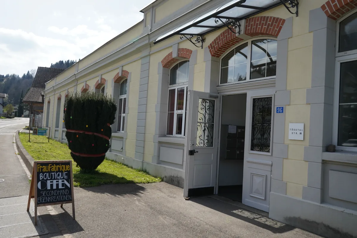 Aussenaufnahme der Boutique.