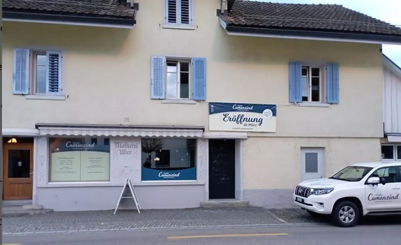 Die neue Filiale der Käserei Camenzind in Uster von aussen.