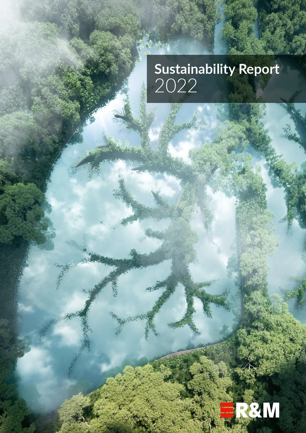 Die Wetziker R&M-Gruppe hat sich zum Ziel gesetzt, ihre CO2-Emissionen bis 2030 zu halbieren. Titelseite des Nachhaltigkeitsberichts 2022. Die Wetziker R&M-Gruppe hat sich zum Ziel gesetzt, ihre CO2-Emissionen bis 2030 zu halbieren. Titelseite des Nachhaltigkeitsberichts 2022.
