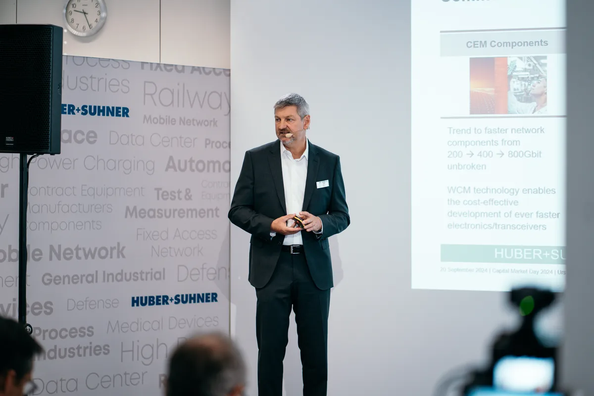 CEO Urs Ryffel legte die Strategie des Verbindungstechnikspezialisten dar.